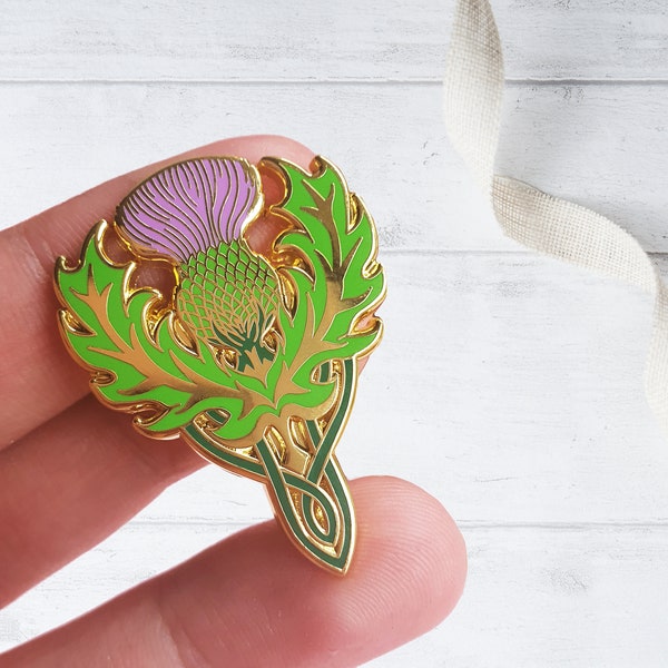 Enamel Pin, Thistle