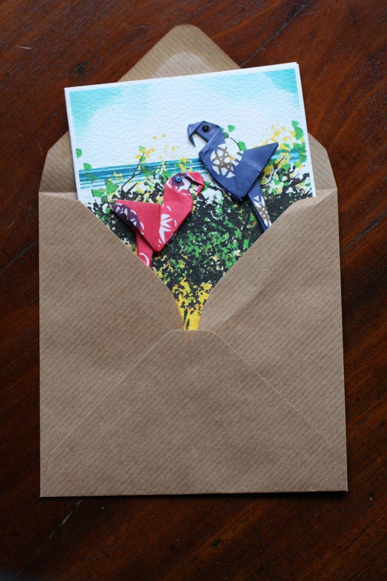 Suitable for all Occasions Birthday Good Luck, Congratulations Best Wishes Origami Artisan Greetings Cards