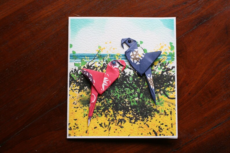 Suitable for all Occasions Birthday Good Luck, Congratulations Best Wishes Origami Artisan Greetings Cards