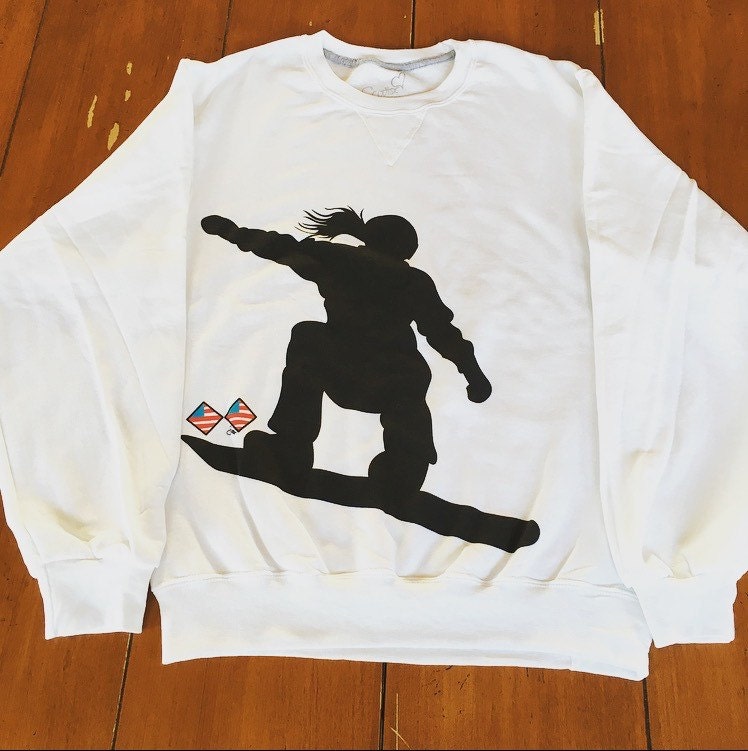 SNOWBOARDING GIRLS SWEATSHIRT Girls Snowboard Shirt Etsy