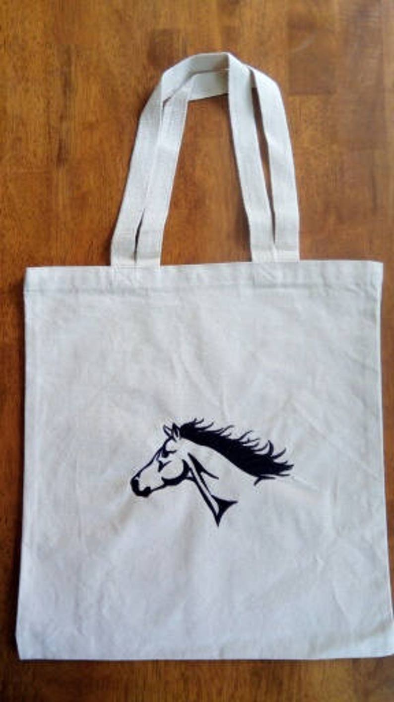 Tote Bag Horse Head Embroidered Tote Bag Quarter Horse Head | Etsy