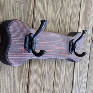 Dog Leash Hook - Made with Reclaimed Wood & Large Decorative Hooks