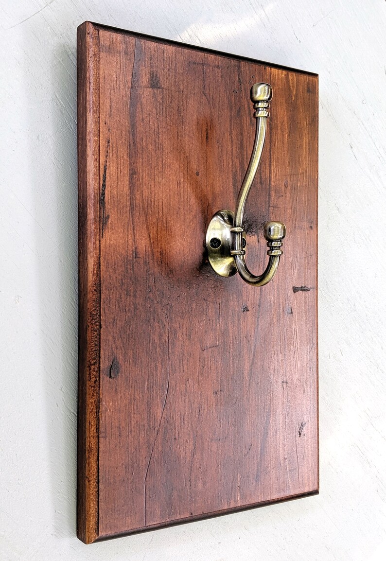 Reclaimed Wood Coat Hook Farmhouse Decor Etsy