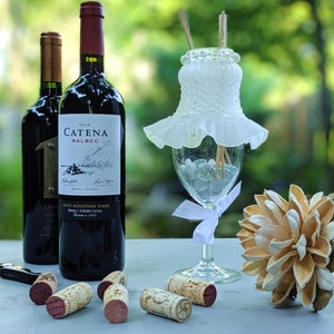 Wine Glass Essential Oil Reed Diffuser - A Unique Gift for The Wine Lover In Your Life