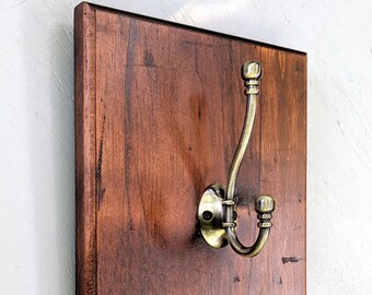 Reclaimed Wood Coat Hook - Farmhouse Decor
