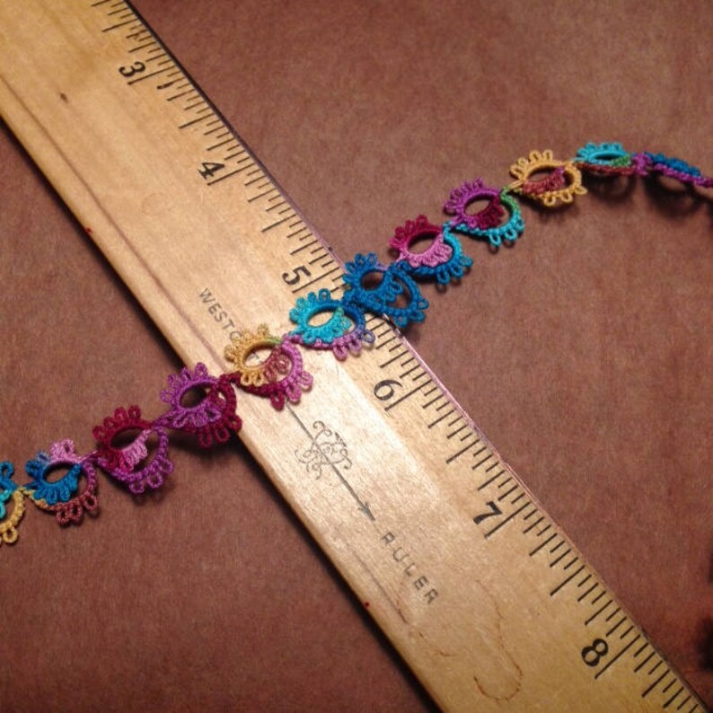 Tatted Lace Lace by the Yard Lace Edging Lace Trim Eyelet Etsy