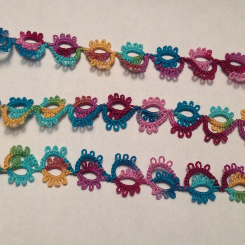 Tatted Lace Lace by the Yard Lace Edging Lace Trim Eyelet Etsy