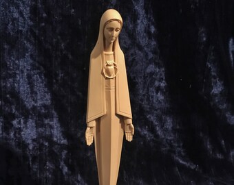 Vintage Plastic Our Lady Of Fatima Statue From Portugal