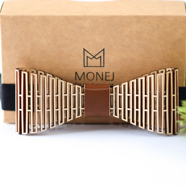 Wooden Bow Tie Etsy