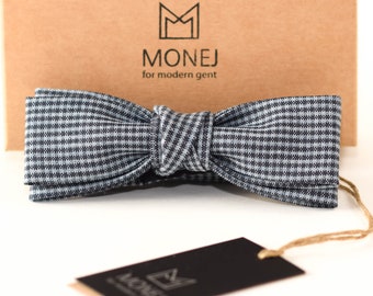 Nœuds papillon gris bleu pour hommes, cravate de mariage pour garçons d’honneur de mari, nœuds papillon de mariage boho, cadeau pour hommes lui papa