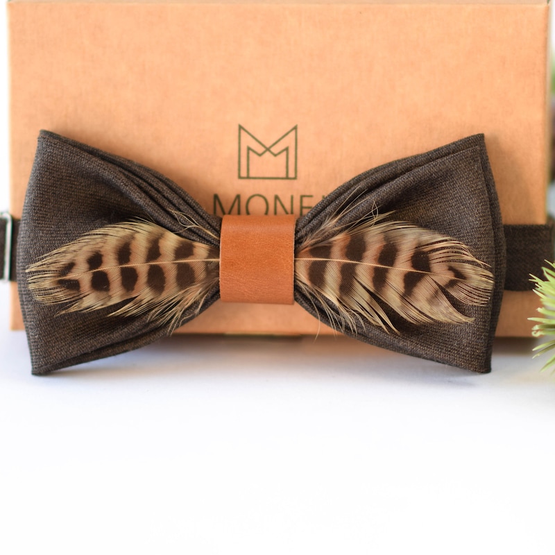 charleston feather bow ties