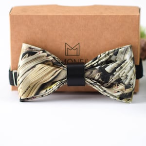 Colorful Bow Ties for Men, Black Pre-tied Bow Tie for Wedding for Groom Groomsmen, Cotton Bowtie, Gift for Man Him