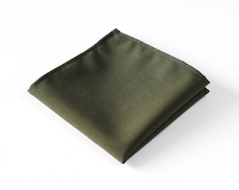 Khaki Einstecktuch für Männer, Russet Grün Wolle Einstecktuch für Bräutigam Groomsmen, Boho Rustikales Hochzeit Taschentuch, Geschenk für Vater