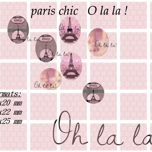 images pour cabochon "paris chic"