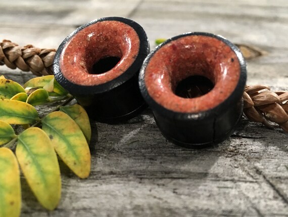 2 Gauge Organic Crocodile Wood Soaring Bird Hanger Ear Gauge Plug Set