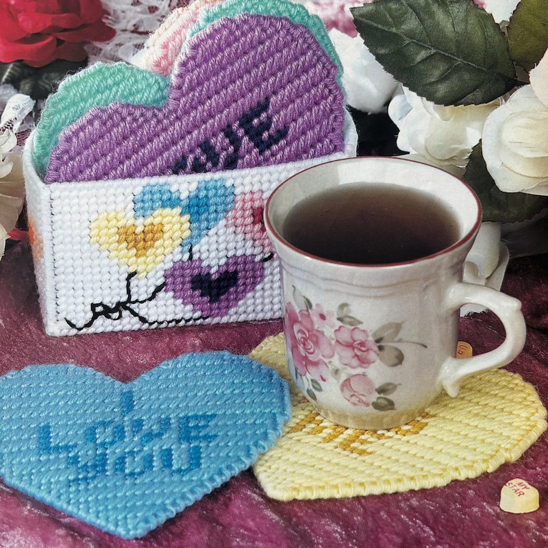 Heart Plastic Canvas Etsy