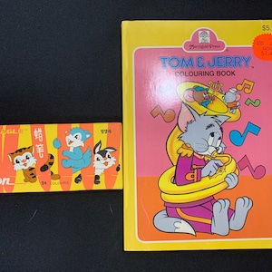Vintage Unused Merrigold Press Tom & Jerry  Coloring Book with Crayons