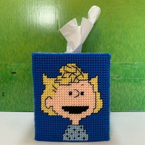 Peanuts Character Sally Boutique Style Tissue Topper Blue/Blue