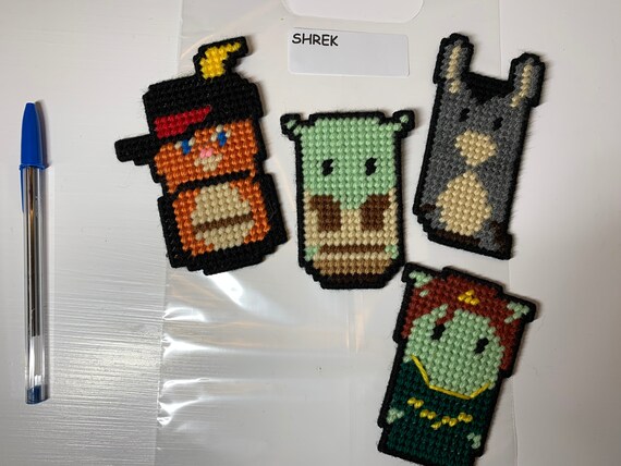 Shrek And Friends Fiona Donkey Puss In Boots Chibis Can Etsy