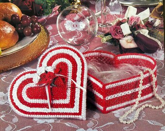 Plastic Canvas Pattern in 7 Count Valentine Sweetheart Treasure Box