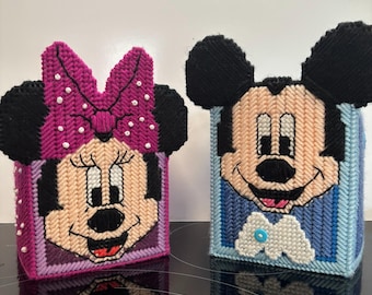 Set di 2 copri fazzoletti Boutique con Topolino e Minnie, include fazzoletti