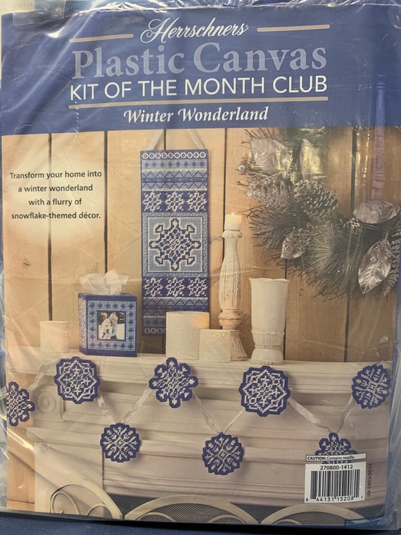 Herrschners Plastic Canvas Kit From Kit of the Month Club winter