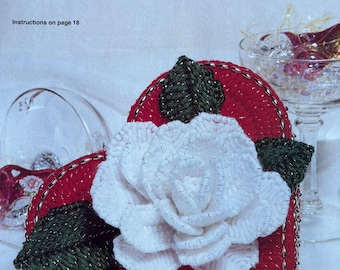 Plastic Canvas Pattern in 7 Count Stunning Heart of the Rose Box Valentines