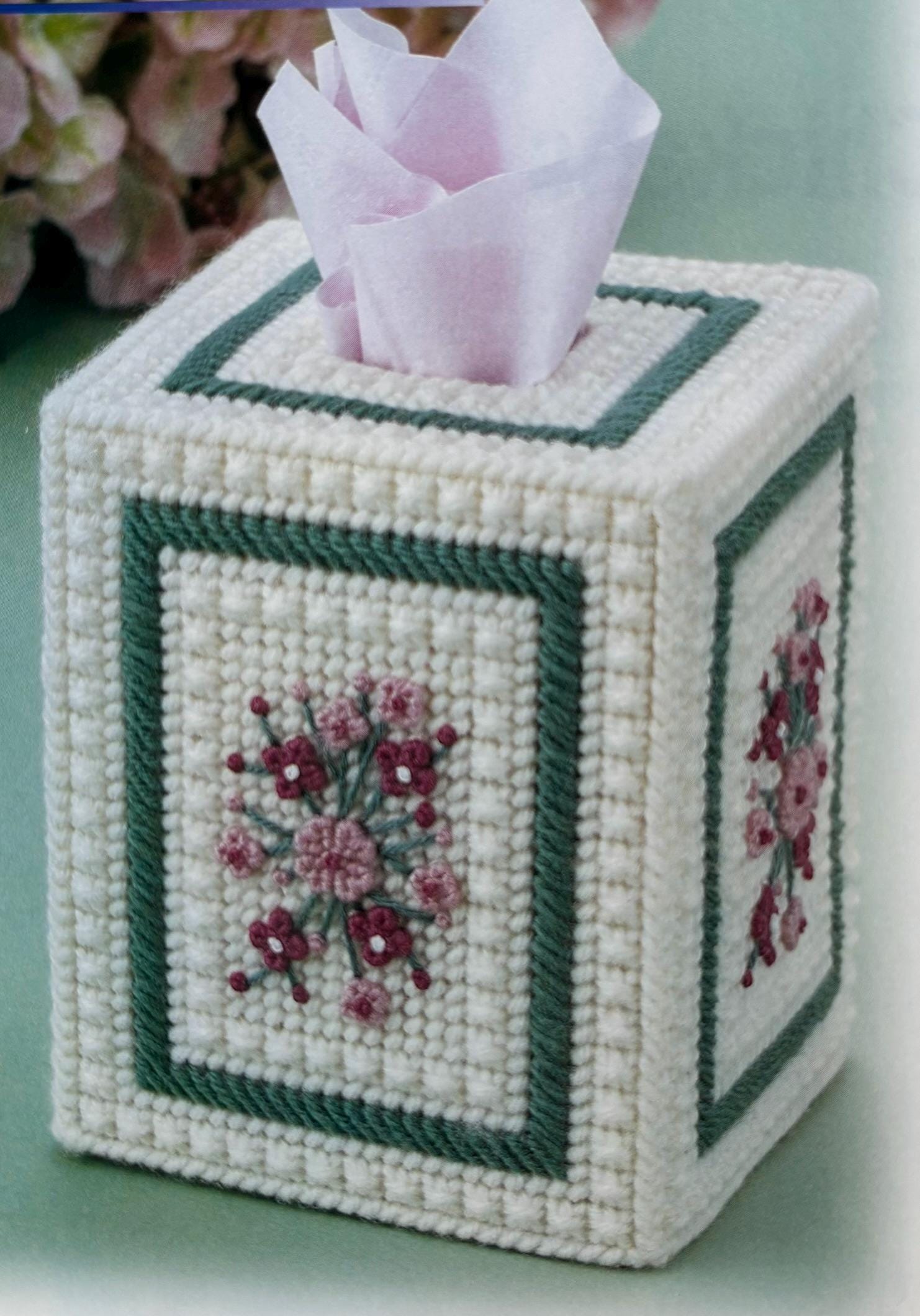 Canevas De Broderie Encadré - Motif Montagne/gorge, Laine Multicolore, Occasion En Très Bon état