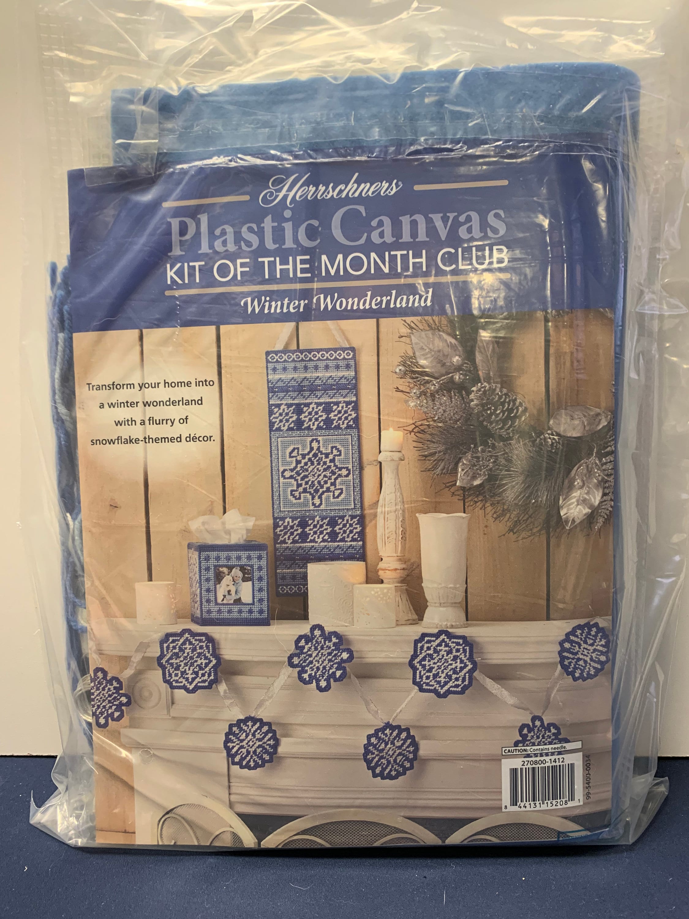 Herrschners Plastic Canvas Kit From Kit of the Month Club winter Wonderland  