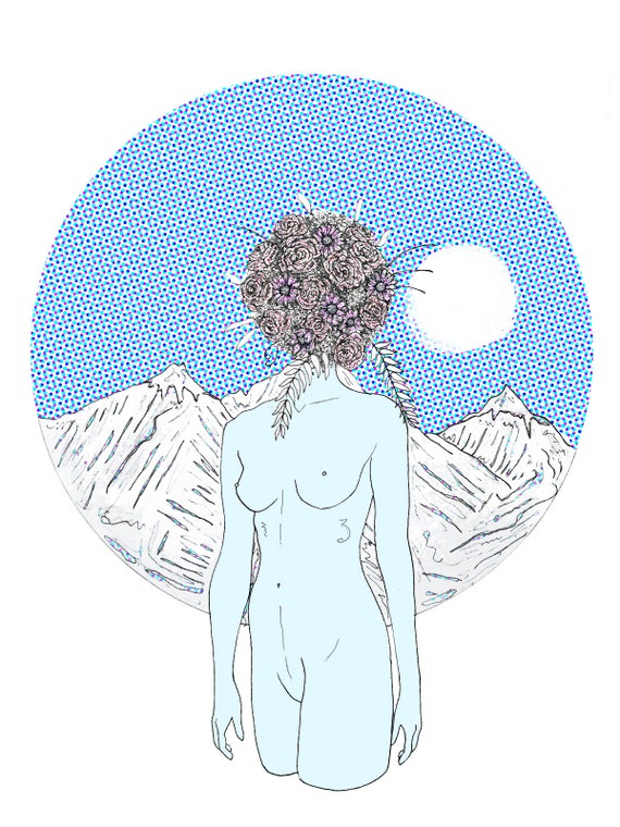 mountain nude art Mountain nude art