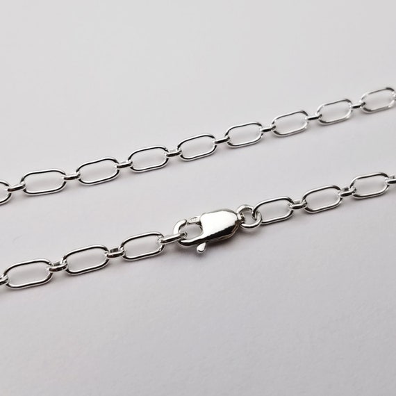 16 Inch Sterling Silver Long And Short Chain Necklace 16 Inch Sterling Silver Long And Short