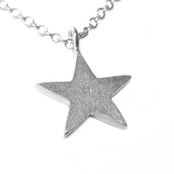 ネックレス・ペンダント +ENGBROX+ silver925 starlight cubic necklace EBNL24015SV Cubic Zirconia Star Necklace Pendant in Sterling Silver