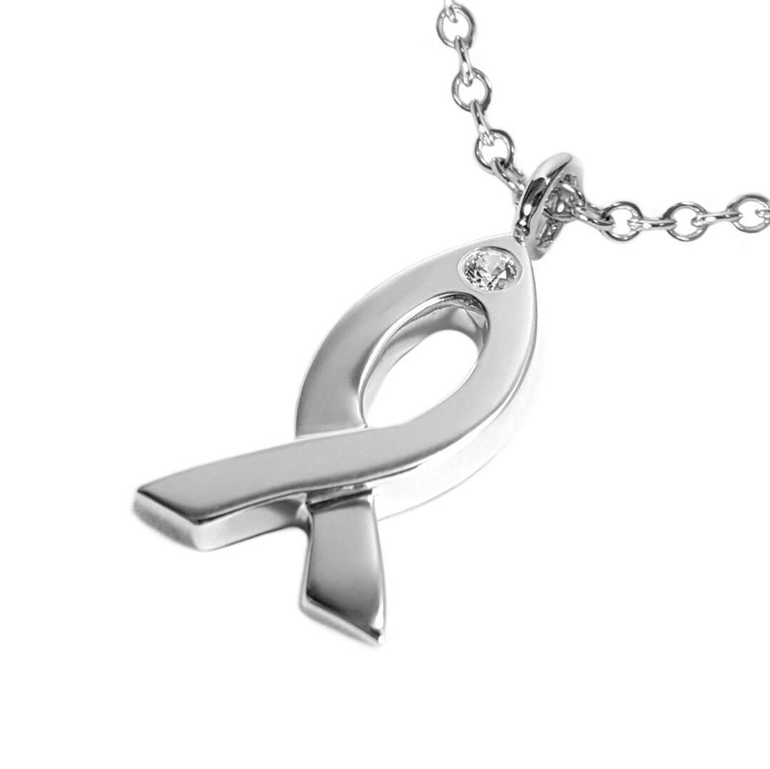 Sterling Silver Diamond Christian Fish Necklace Pendant, Diamond