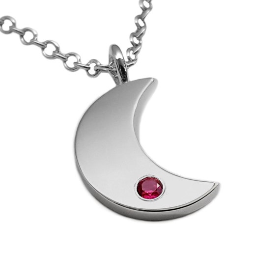 Ruby moon necklace deals