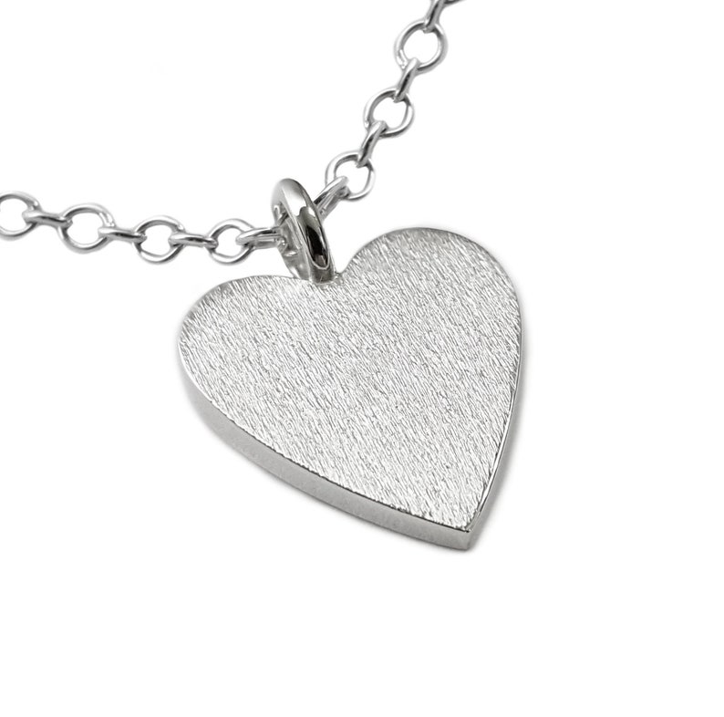 Sterling Silver Heart Necklace Pendant Sterling Silver Heart Etsy