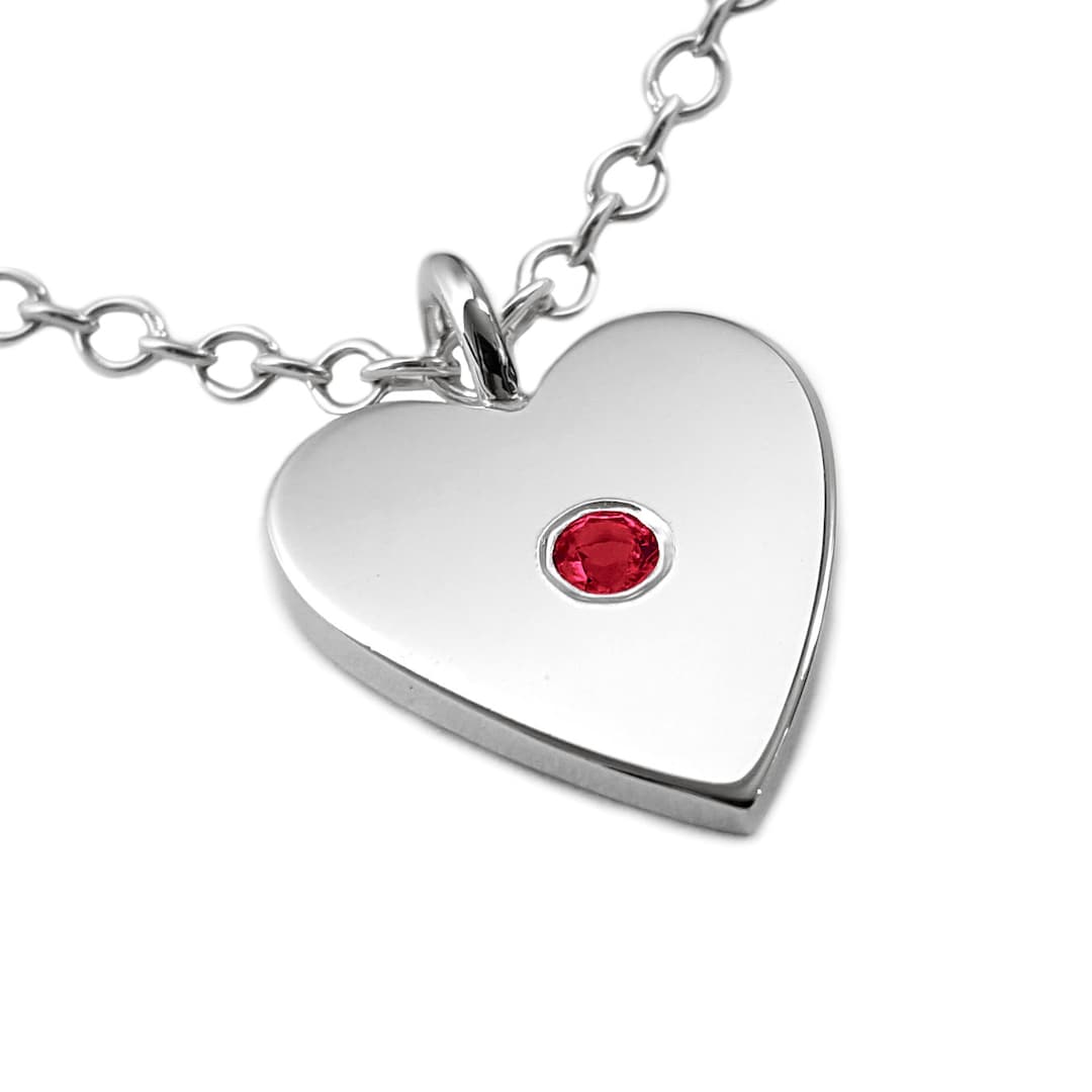 Collier Pendentif 4 Cœurs Cristaux – Argent Sterling 925 – Longueur 17,5 Pouces – Neuf