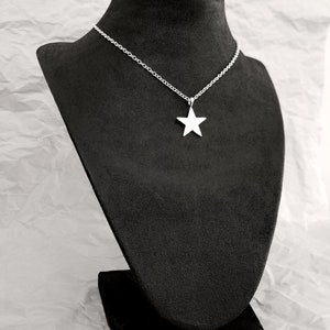 Sterling Silver Star Necklace Pendant Sterling Star Pendant, Sterling Star Necklace, Star Necklace, Star Pendant, Sterling Silver Star image 3