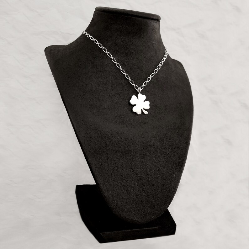 Four Leaf Clover Necklace Pendant in Sterling Silver Etsy
