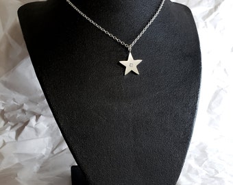 [STONE HENgE] 韓国☆925 Silver☆Star cubic Necklace STONE HENgE] 韓国☆925 Silver☆Star cubic Necklace