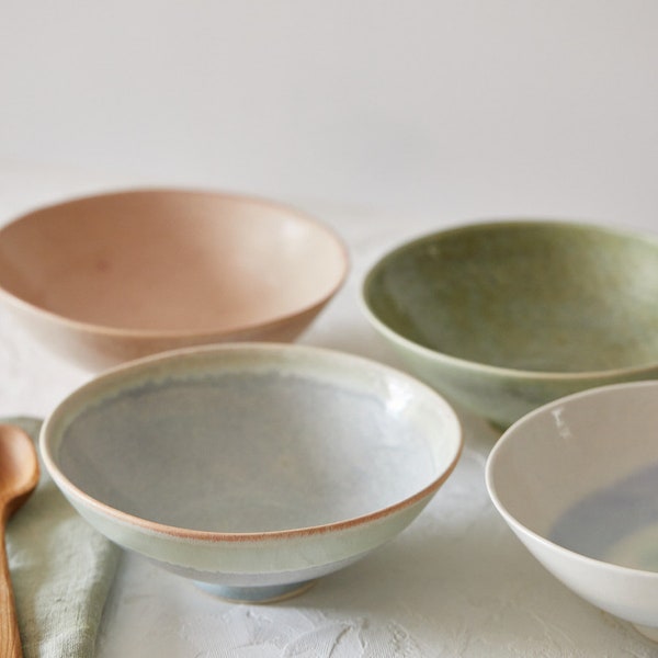 Wide Dinner Bowls Etsy