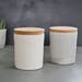 White Kitchen Canisters, Grey Storage Boxes, Pottery Canisters, Modern Tea Coffee Sugar Containers, Counter Storage Jars, New Home Gift
