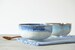 Large Handmade Ceramic Serving Bowl, Pottery Salad Bowl, Modern Footed Bowl, Gift For Mom, Marbled Drip Gray Ocean-Blue Dinner Serving Bowl 