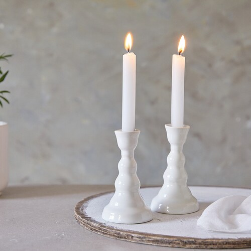 Pottery Candlestick Ceramic Candle Holders Jewish Etsy