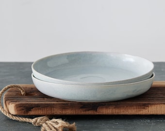 Juego de platos hondos de ceramica de 4 vajilla de ceramica mate plato de ceramica de pasta terminado a mano vajilla de platos modernos regalo de inauguracion de la casa Etsy Espana
