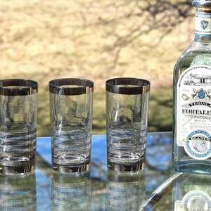 1950/'s 1960/'s Barware Set of 5 Vintage Cocktail- Whiskey Highball Glasses Mid Century Barware Pour Another For Whiskey Highballs