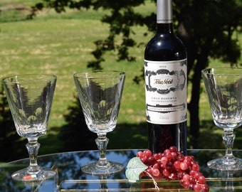 Vintage Fostoria Wine Glasses - Set of 4, 1960’s, Vintage Glassware