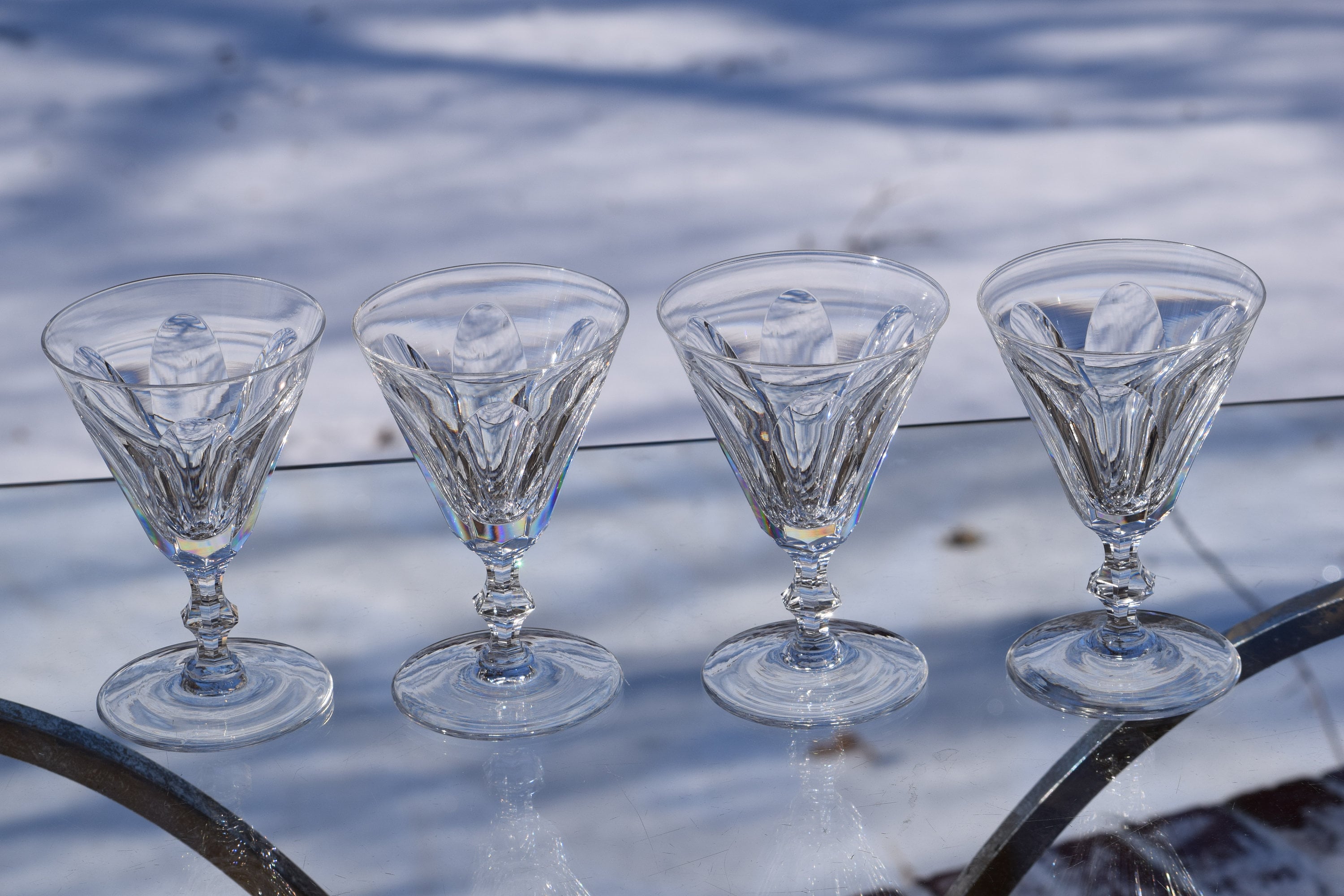 Vintage Waterford CRYSTAL Wine Glasses, Set of 4, Waterford, Galtee, circa 1968, Vintage