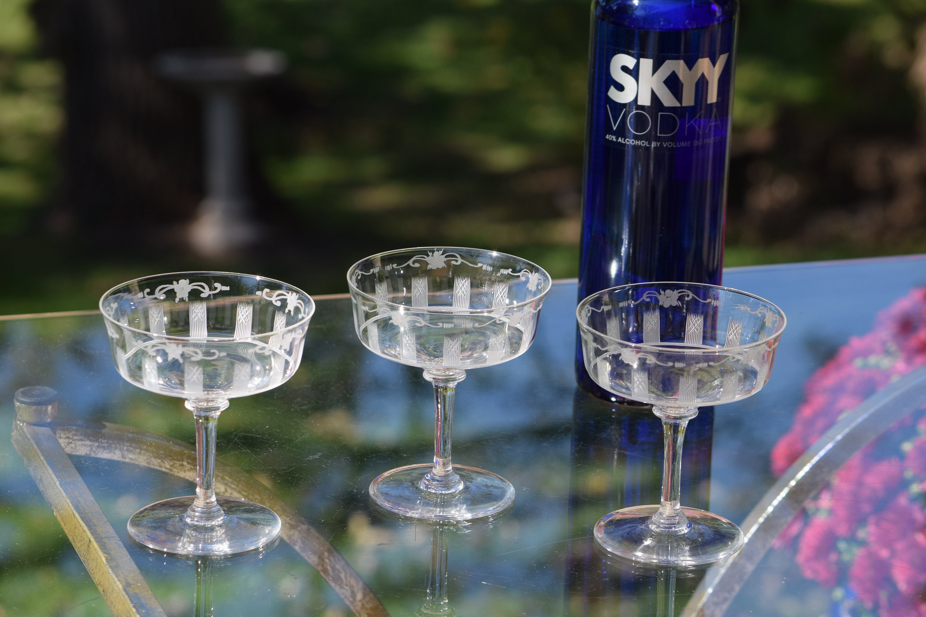 picture Crystal Cocktail Glasses Vintage vintage hawkes crystal cocktail glasses
