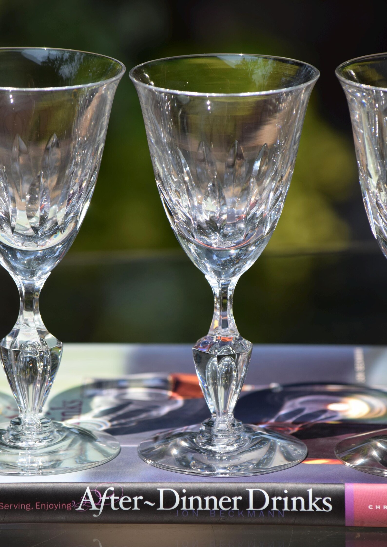Port Diffin Vintage Tiffin Franciscan Port Glasses, 1960s Bubble Stem Cordial Set ...