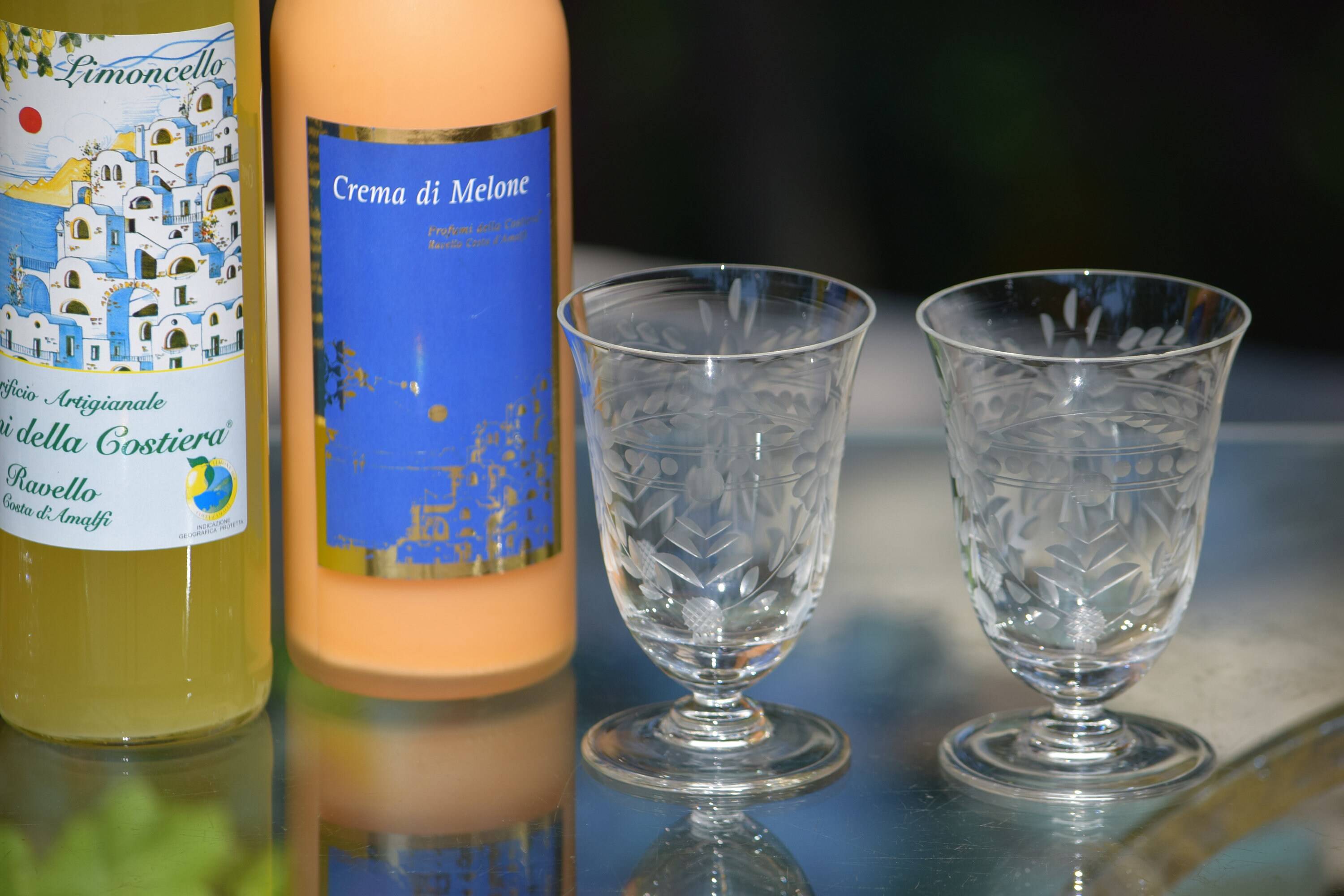 4 Vintage Etched Wine Glasses, 1950's, 6 oz After Dinner Drinks Port